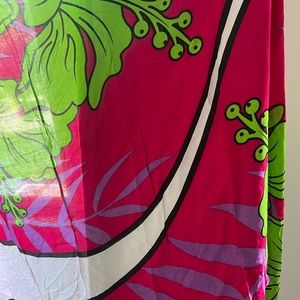 Fuchsia, Purple, Green, White & Black Wrap